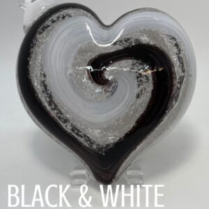 Blown Glass Memorial Hearts: Custom Colors | Tacoma Studio